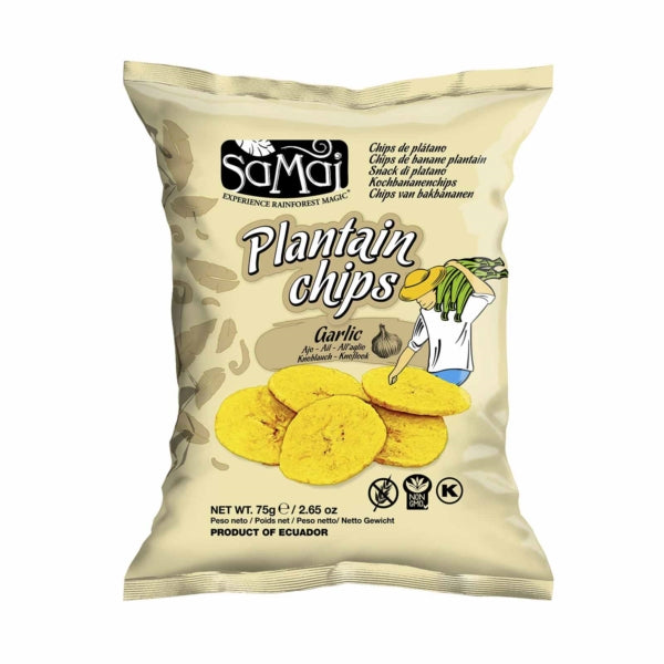 Samai Plantain Chips Garlic (6x75G)