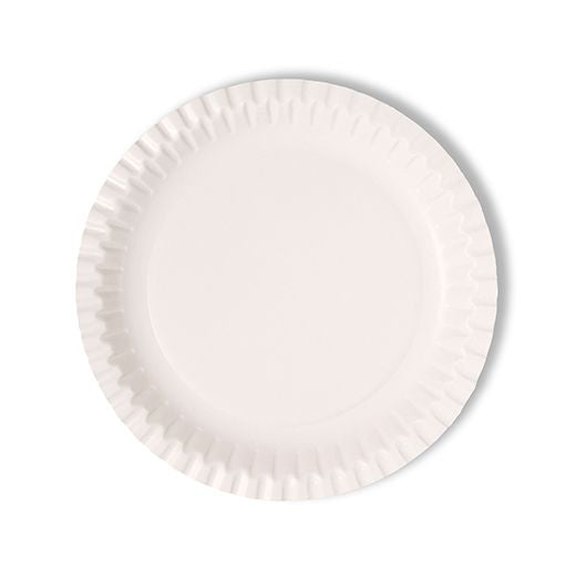 Natural Leaf Paper Plate (152Mm/6) Round White 100Pcs