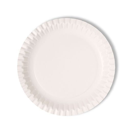 Natural Leaf Paper Plate (178Mm/7) Round White 100Pcs