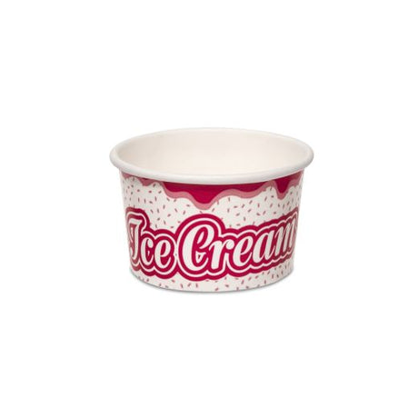 HRD Paper Ice Cream Tub (100ml/3.5oz) (10x50pcs) - Aytac Foods Wholesale