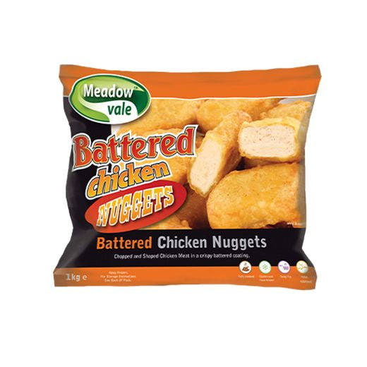 Meadow Vale Battered Chicken Nuggets 1Kg