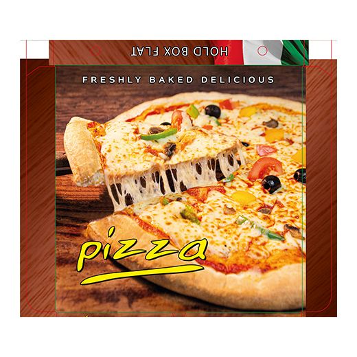 7Inc Full Colour Pizza Boxes 90Pcs