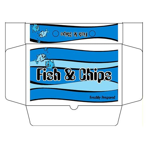 Small Fish & Chips Boxes 100Pcs