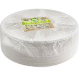 Pps Bagasse 7 Round Compartment Tray 34Cmx26Cm (12.5"X10") 50PCS (Pack of 4)