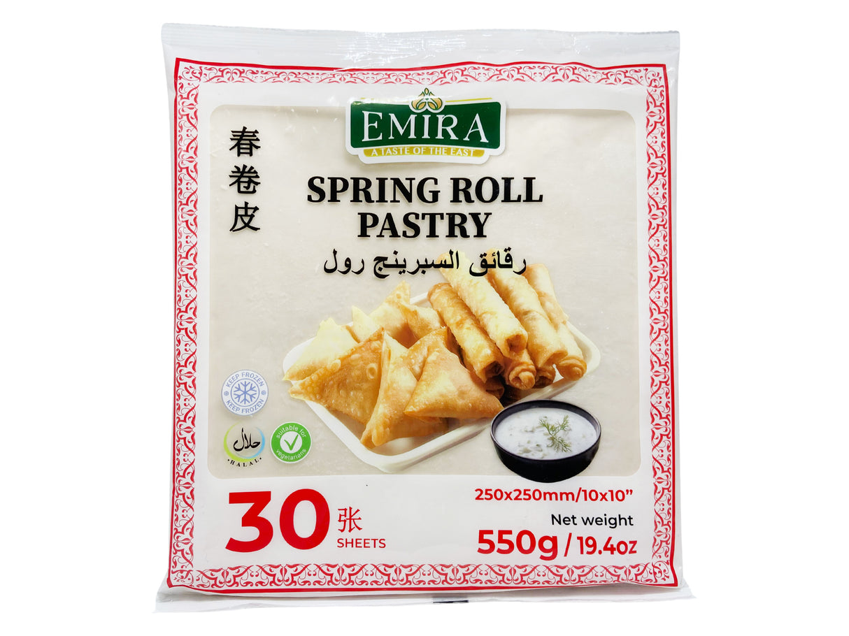 Emira Spring Roll Pastry 10x10inch 30pcs Pink 30x550g