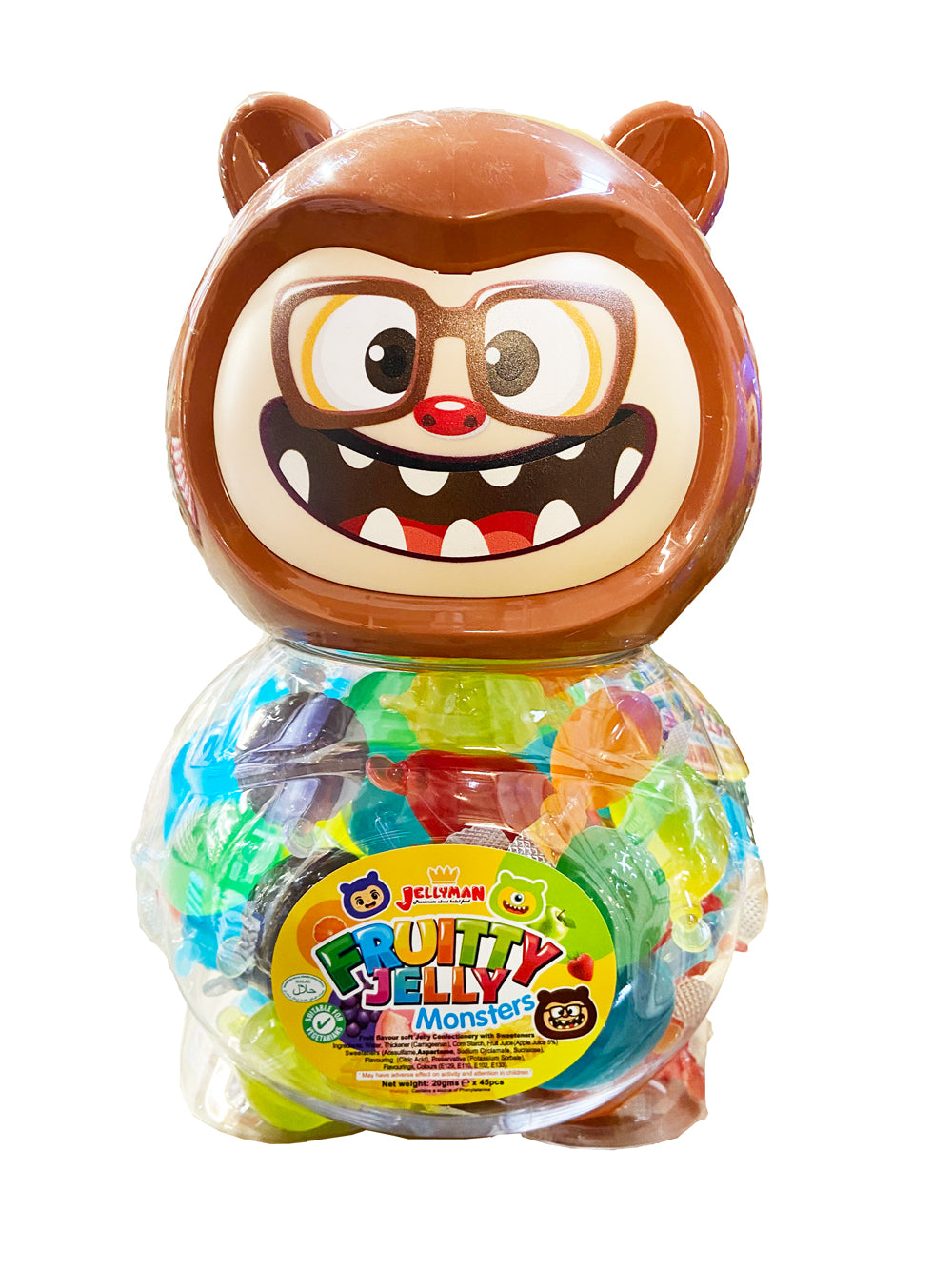 Fruitty Jelly Monsters Jar 20GR x45PCS