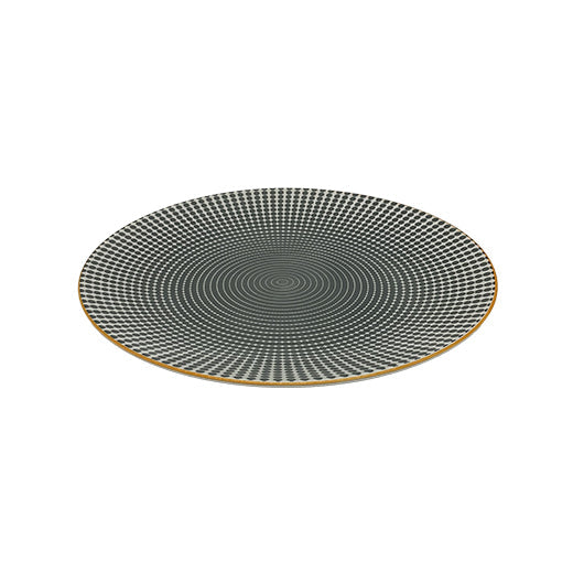 Csm Dinner Plate 10.5Inc Patterned Yellow & Grey (1 pcs) product image
