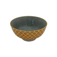 Csm Round Bowl 6Inc Patterned Yellow & Grey (1 pcs) product image