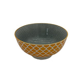 Csm Round Bowl 6Inc Patterned Yellow & Grey (1 pcs) product image