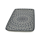 Csm Rectangular Side Plate 9Inc - Bohemian Design Blue & White (1 pcs) product image