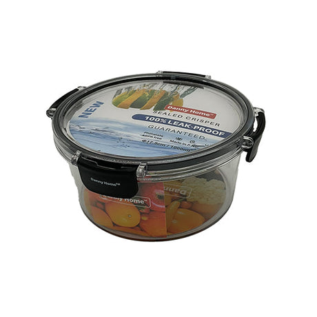 Csm Food Storage Container Glass Clip Lock Container Round 1000ml (1 pcs) product image