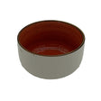 Csm Round Serving Bowl 3.25Inc - Orange With Brown Rim (1 pcs) product image