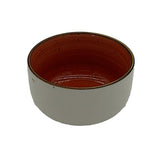 Csm Round Serving Bowl 3.25Inc - Orange With Brown Rim (1 pcs) product image