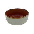 Csm Round Bowl 6Inc - Orange With Brown Rim (1 pcs) product image