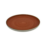 Csm Round Dinner Plate 10Inc - Orange With Brown Rim (1 pcs) product image