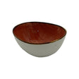 Csm Pebble Oval Bowl 5.5Inc - Orange With Brown Rim (1 pcs) product image
