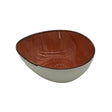 Csm Pebble Bowl 8Inc - Orange With Brown Rim (1 pcs) product image