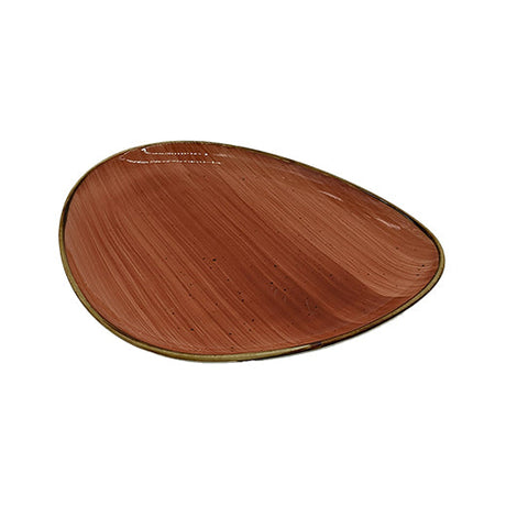 Csm Pebble Side Plate 10Inc - Orange With Brown Rim (1 pcs) product image