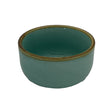 Csm Round Serving Bowl 9Inc - Turquoise Blue With Brown Rim (1 pcs) product image