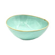 Csm Pebble Bowl 8Inc - Turquoise Blue With Brown Rim (1 pcs) product image