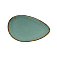 Csm Pebble Plate 10Inc - Turquoise Blue With Brown Rim (1 pcs) product image