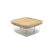 Csm Oven Glass With Bamboo Lid Suare Crisper 320ml product image