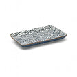 Csm Rectangular Side Plate 7'' - Arch Design Blue & White product image