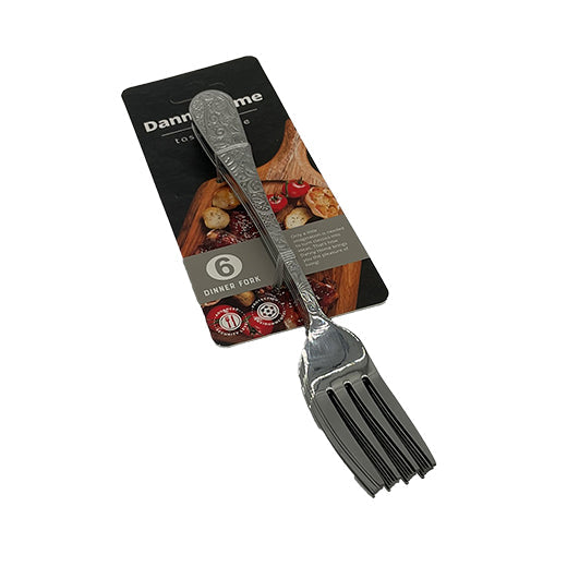 Csm Dinner Fork 6 pcs - Silver Patterned product image