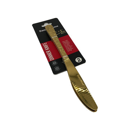 Csm Dinner Knife 2 pcs - Gold Patterned product image