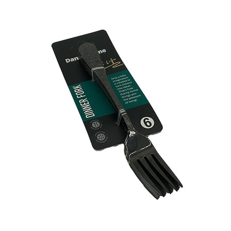 Csm Dinner Fork 6 pcs - Black Patterned product image