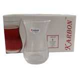 Tea Glassx6 Pcs (Karbon) () x 12 - Aytac Foods Wholesale