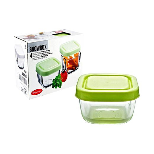Pb Snowbox Saklama Kabi Yesil Kapak (53223-4) (4PCS) x 6 - Aytac Foods Wholesale