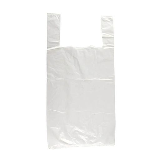 Bb S4 (11X17X21) Hd White Vest Carriers Bag- 24Micron (100 pcs) wholesale product image