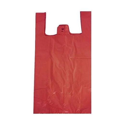 Bb S4 Red (11X17X21) Vest Carriers Bag - 25Micron (100 pcs) wholesale product image