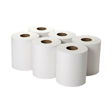 Aytac White Eco Centrefeed Rolls 2 Ply (6ROLLX55MT) product image