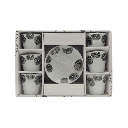 24X1 H609 Flower Coffee Cup (24X12pcs set) - Aytac Foods Wholesale