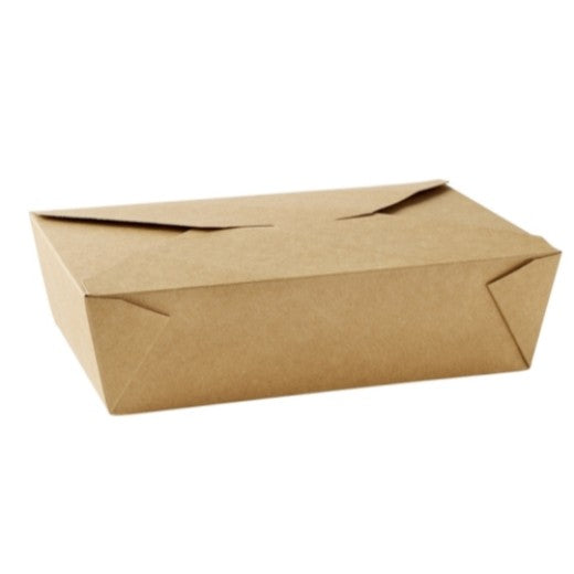 Brown Boxes Heavy Poly Coated Lids (500XNO.6A BROWN BOX) - Aytac Foods Wholesale