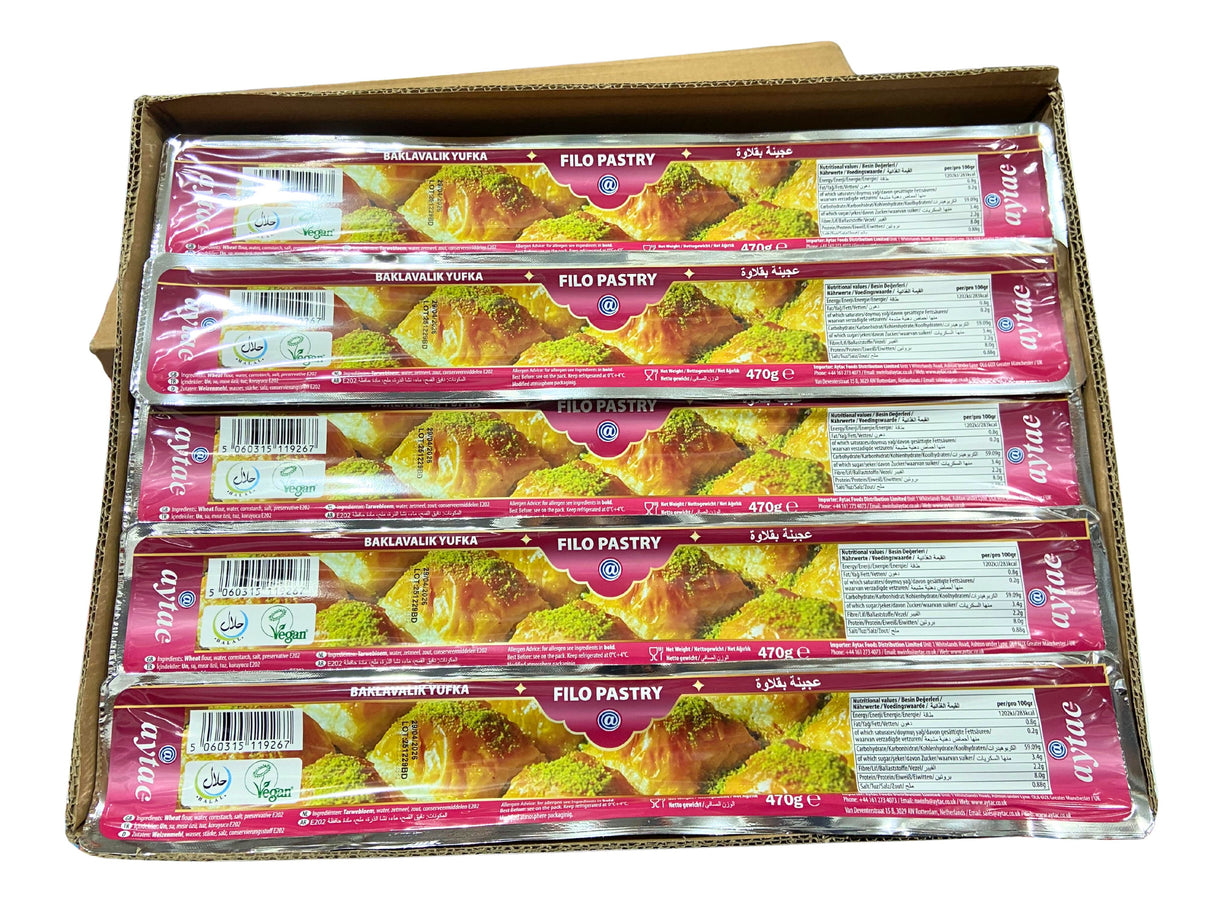 Aytac Baklavalık Yufka Filo Pastry Sheets – 20 Sheets (470g)