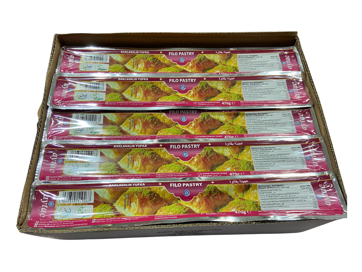 Aytac Baklavalık Yufka Filo Pastry Sheets – 20 Sheets (470g)