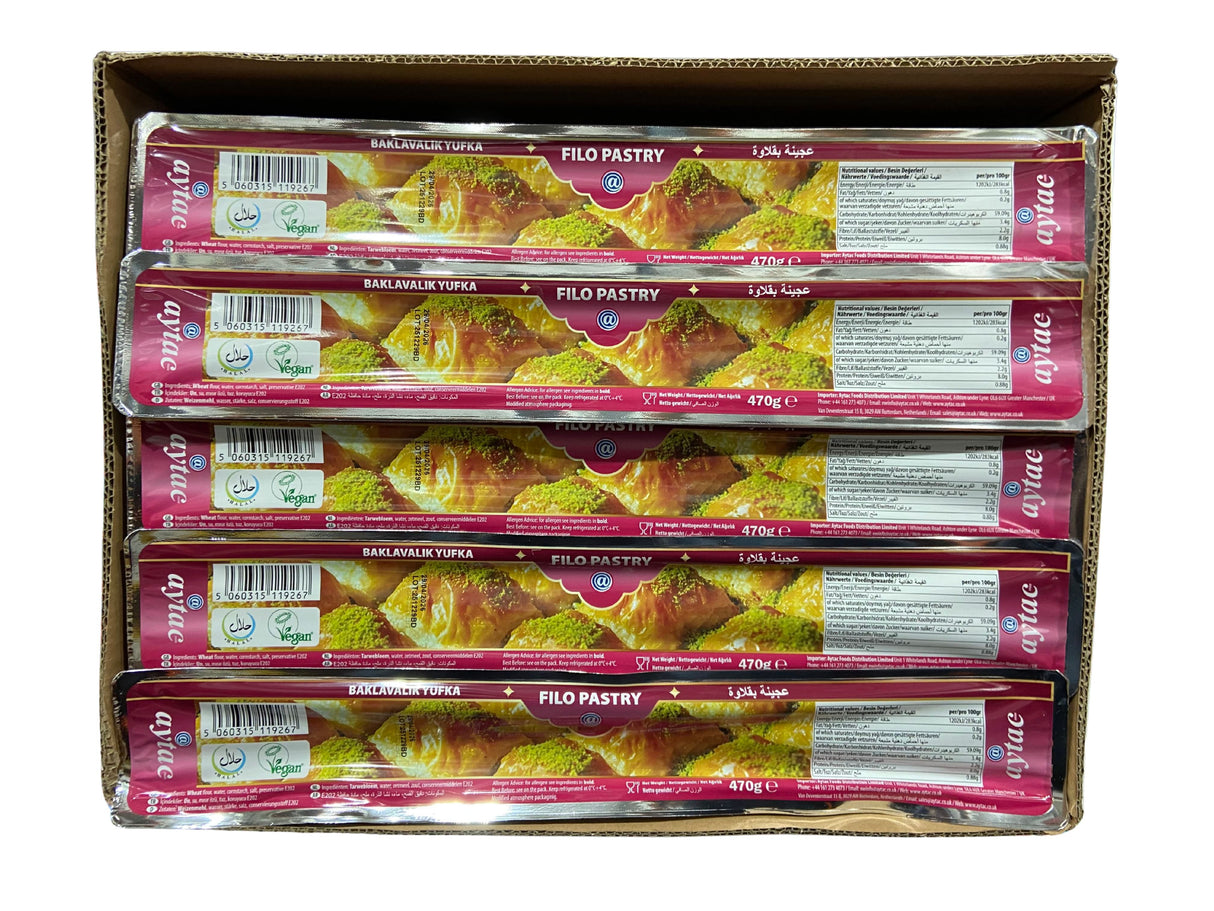Aytac Baklavalık Yufka Filo Pastry Sheets – 20 Sheets (470g)