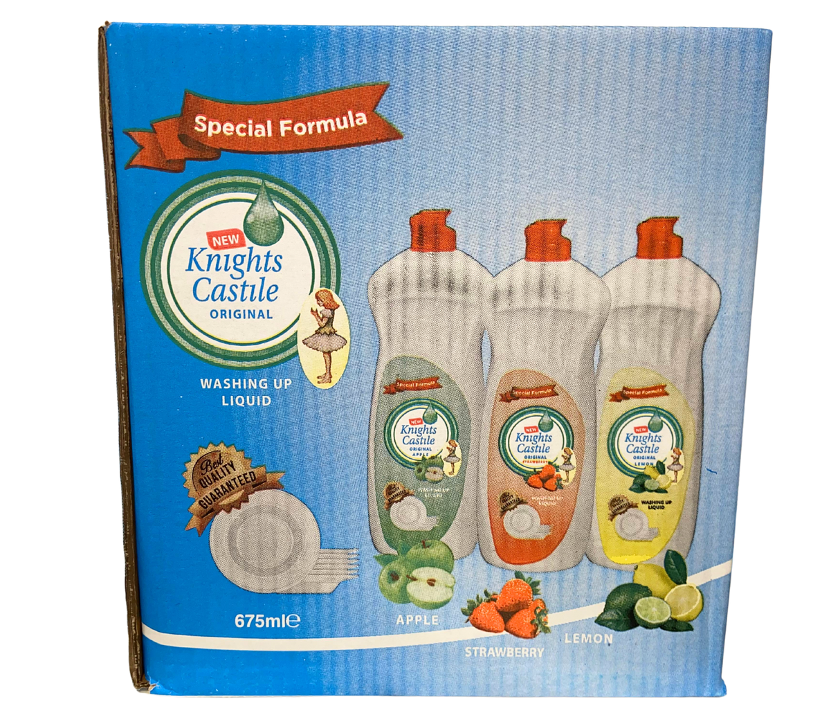 Knights Castle Washing Up Liquid Apple (6X675ML) - Aytac Foods Wholesale