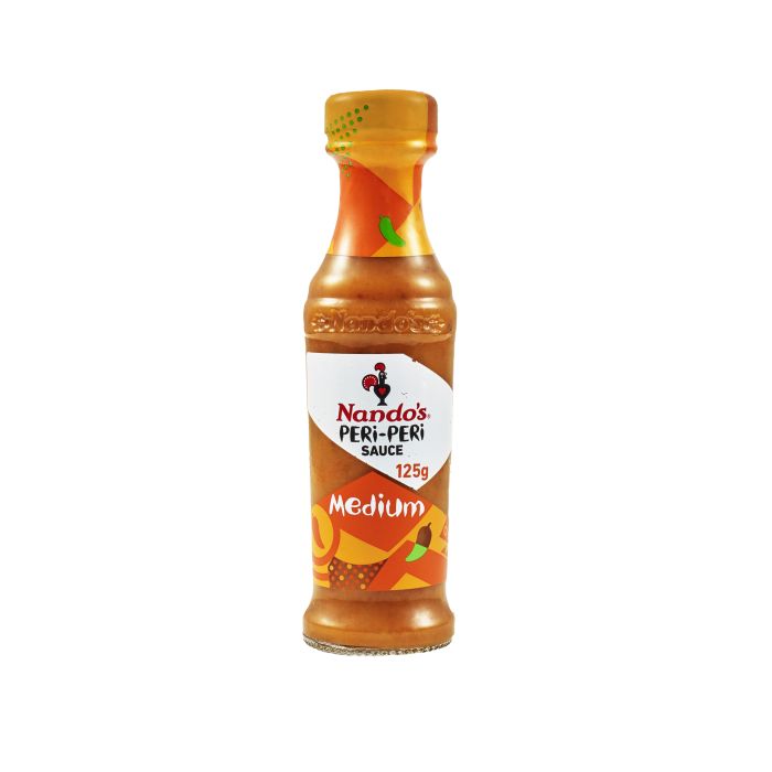 Nandos Medium Peri-Peri Sauce (6x125GR) - Aytac Foods Wholesale