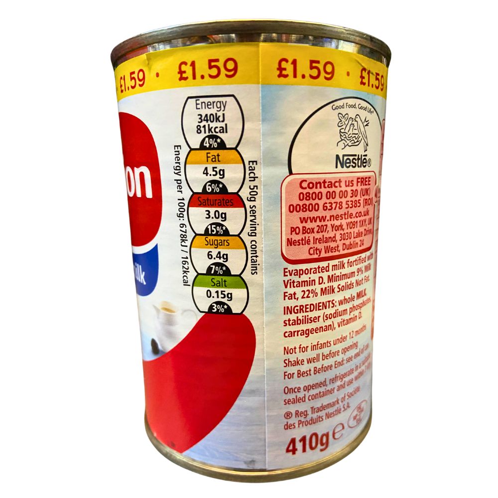 Nestle Carnation Evaporated Milk (12x410 GR)