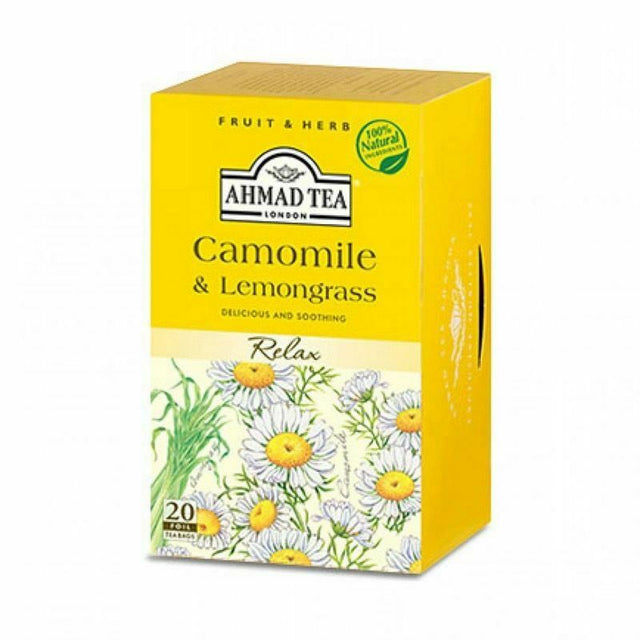 Ahmad Tea Camomile & Lemongrass Tea Bags 40G