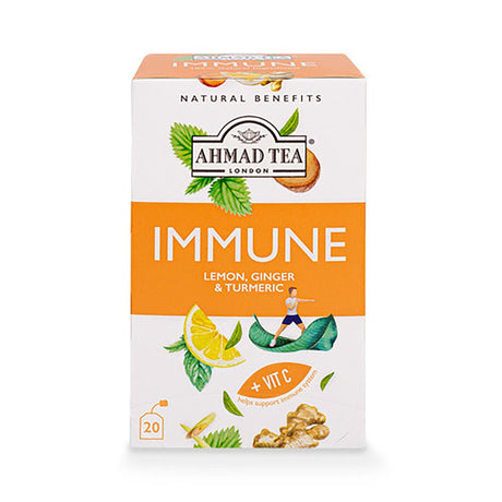 Ahmad Tea Immune Lemon, Ginger &amp; Turmeric 30 gr X 20 bags