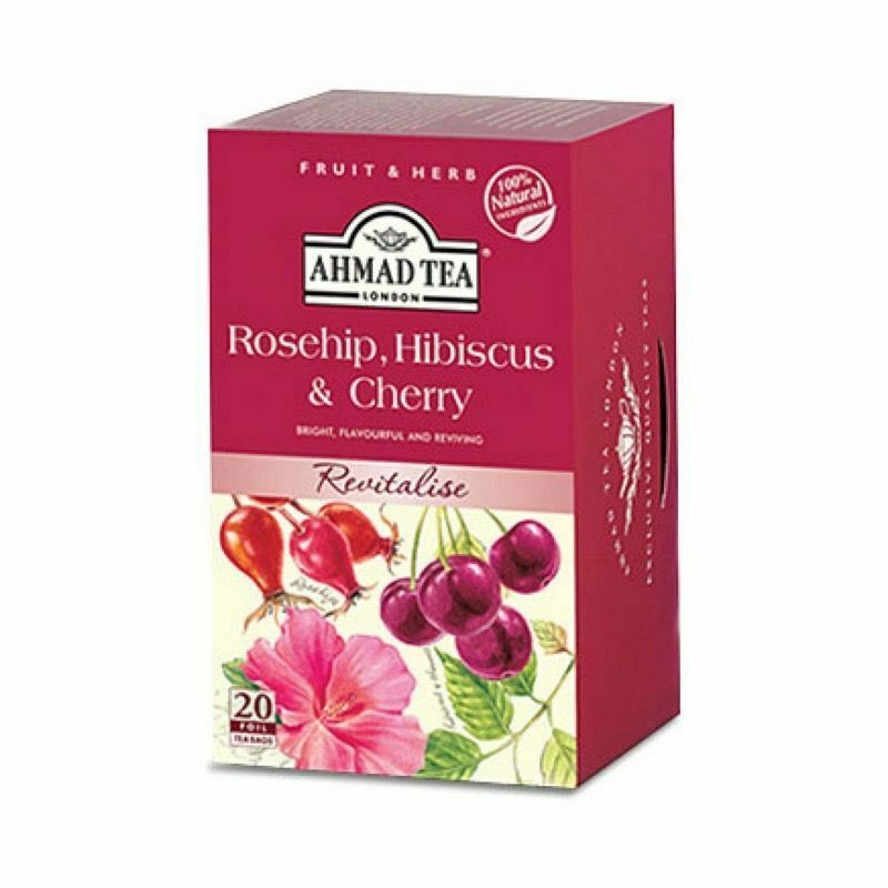 Ahmad Tea Rosehip & Cherry Tea 6 x 20 Bags – Aytac Foods Wholesale