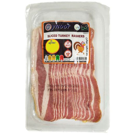 Aynoor Sliced Turkey Rashers Breast 130G