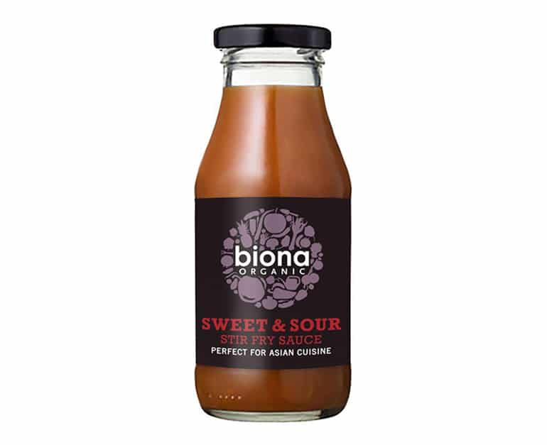 Biona Organic Sweet & Sour Stir Fry Sauce 240mlx6 - Aytac Foods Wholesale