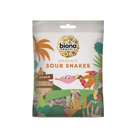 Biona Sour Snakes Organic - 75Gr