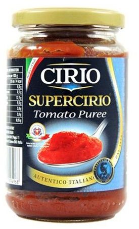 CIRIO TOMATO PURÉE GLASS 12x350gr - Aytac Foods Wholesale